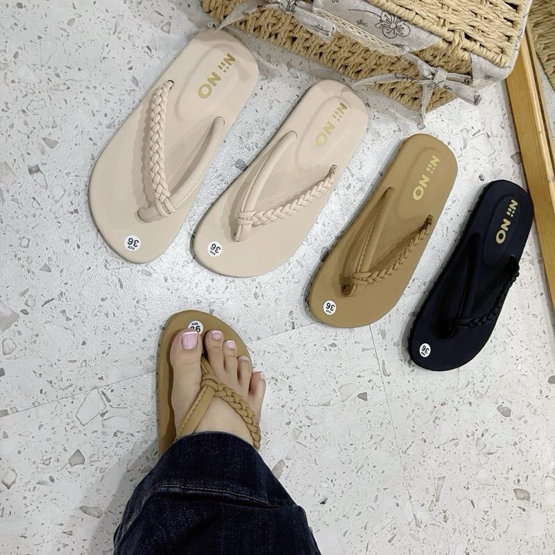   ND054  Dép kẹp nữ quai kẹp đan dây thời trang 