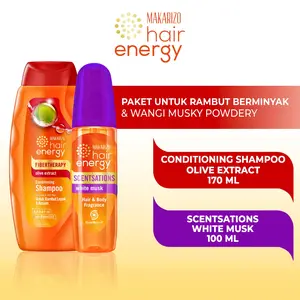 (PROMO) Bundle Conditioning Shampoo Olive 170 mL & Scentsations White Musk 100 mL / Conditioner Sampo Haircare / Perawatan / Extract Vitamin