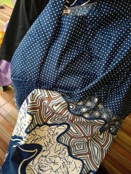 Product Review of Blouse Atasan Batik Resleting Depan Lengan Panjang Pakai Karet M L XL XXL Katun Baju Wanita Motif Muslim from D**I 0