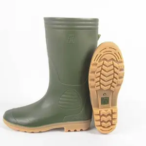 PROMO!!!Sepatu Boot Tinggi AP 9506 AP Boots Hijau Karet Lokal Anti Air & Slip Lentur Petani Perkebunan