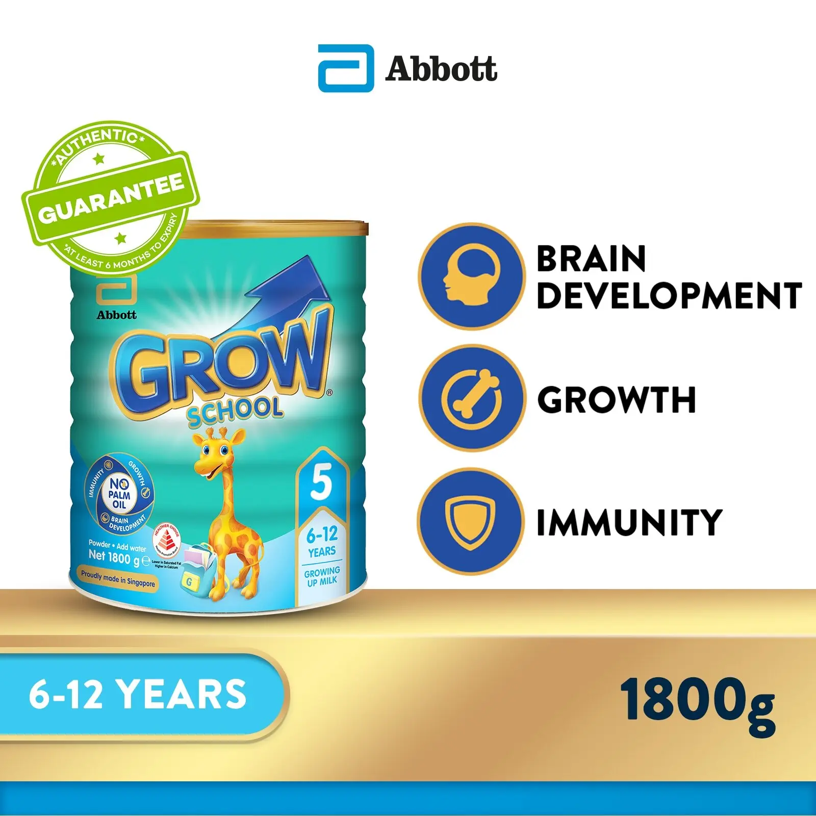 GROW Growing Up Milk for Kids - School Stage 5 (6 - 12 years) - 1.8kg