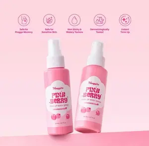 [READY] 2PCS Honnete Pink Berry Tone Up Body Spray Mencerahkan Kulit Melembabkan Menghidrasi Sun Protection Wangi Seharian 80ml Halal BPOM
