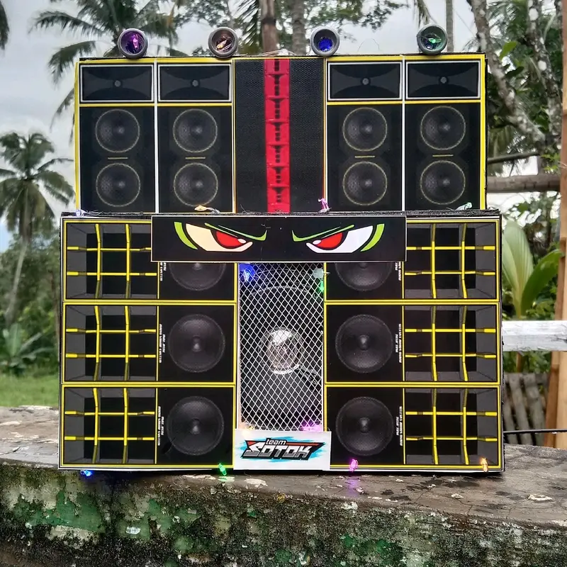 miniatur sound sistem siap bunyi langsung pakai mainan anak anak 0