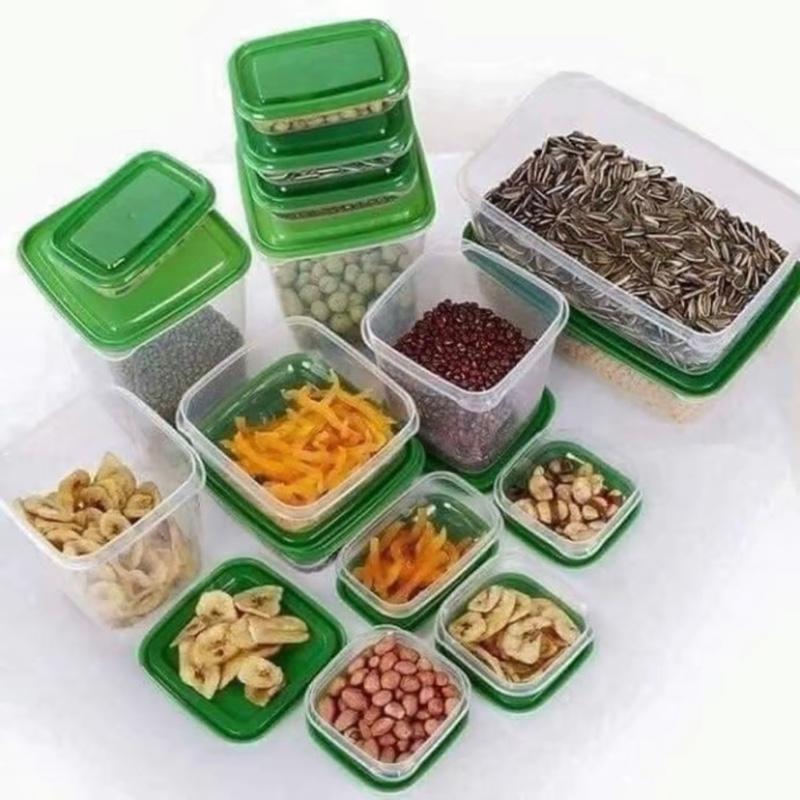 Bộ hộp đựng thức ăn 17 món - set 17 hộp nhựa cao cấp đựng thực phẩm bảo quản tủ lạnh tiện lợi