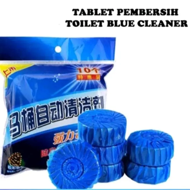 Tablet Biru Pembersih Penyegar Kloset Toilet Cleaner Anti Kuman 10g