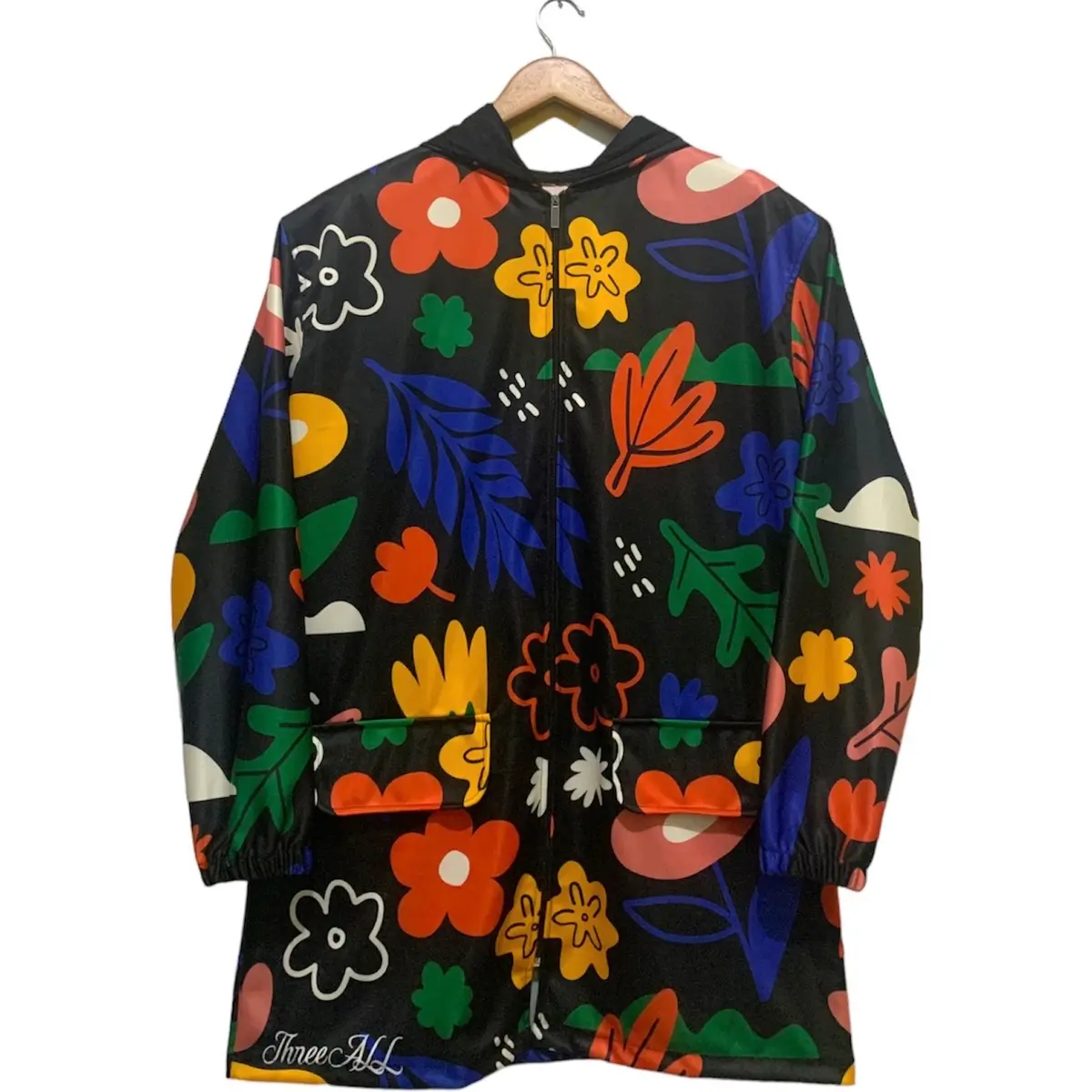 JAKET HIJABER MOTIF BUNGA FULL PRINTING Oversize Wanita JAKET RUNNING JAKET DAILY FASHION korean style