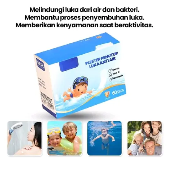 Plester Transparan Waterpoof Plesterin Penutup Luka Penghilang Keloid Anti Bakteri