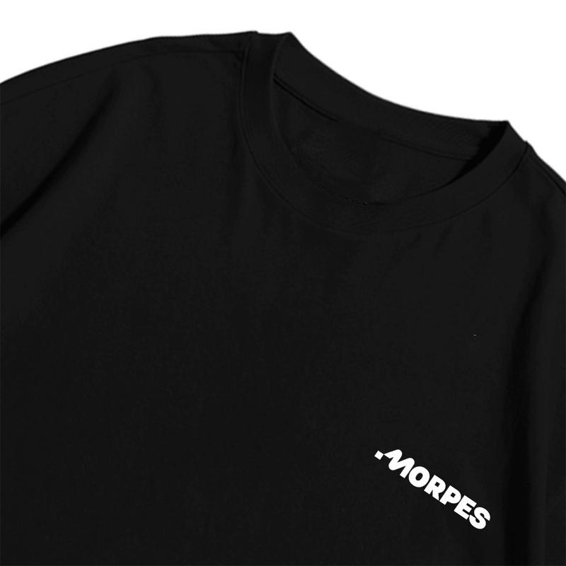 Morpes Oversize Kaos Sekata Black Katun 24s Pria Wanita 1