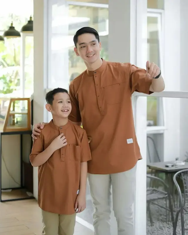 Baju Muslim Koko Kurta Lengan Pendek Terbaru Walid Katun Premium Couple Anak Ayah Terlaris Terviral Dewasa Kain Lembut Variasi Pria Panjang Setelan Linen 2