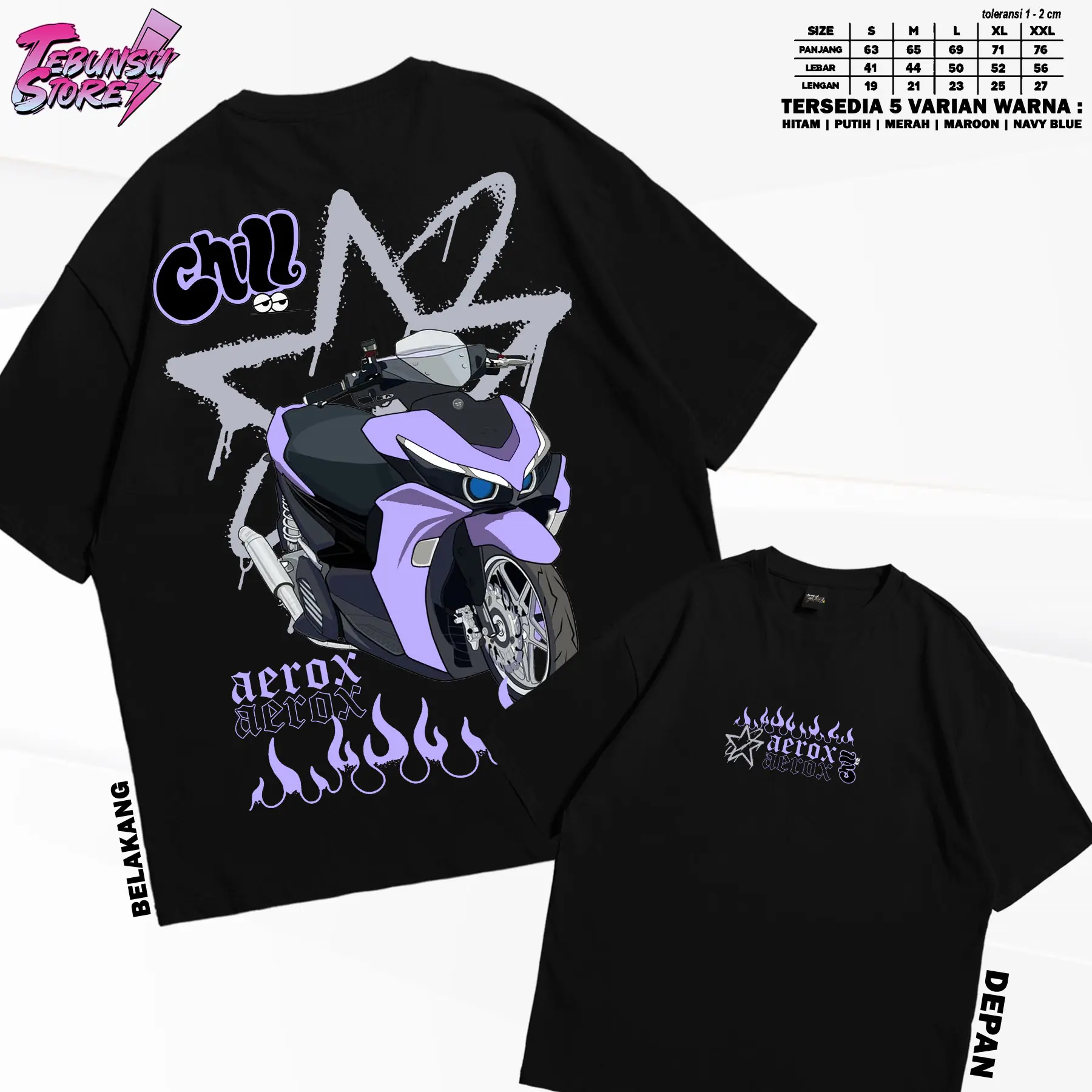 Kaos Racing Aerox Vol 9 Baju racing Aerox Cattom Combet 30s  TebunsuStore