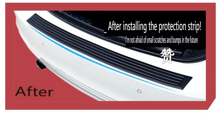 Product Introduction of Rear Bumper Protector Guard Universal Black Rubber Trim Cover Protection Strip Scratch-Resistant Exterior Car Accessories 10