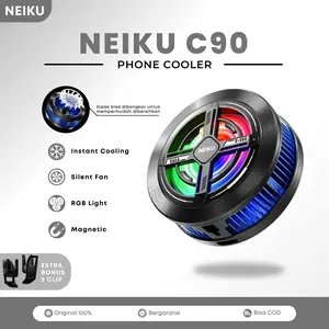 NEIKU C90 PHONE COOLER RGB CLIP AND MAGNETIC PENDINGIN HP PHONE COOLER CLIP MAGNET FANCOOLER COOLING FAN