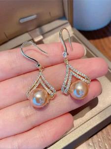 Arete decorados con diamantes de imitación, Joyería elegante para mujer, Joyería moderna y versátil, ideal para regalo de cumpleaños