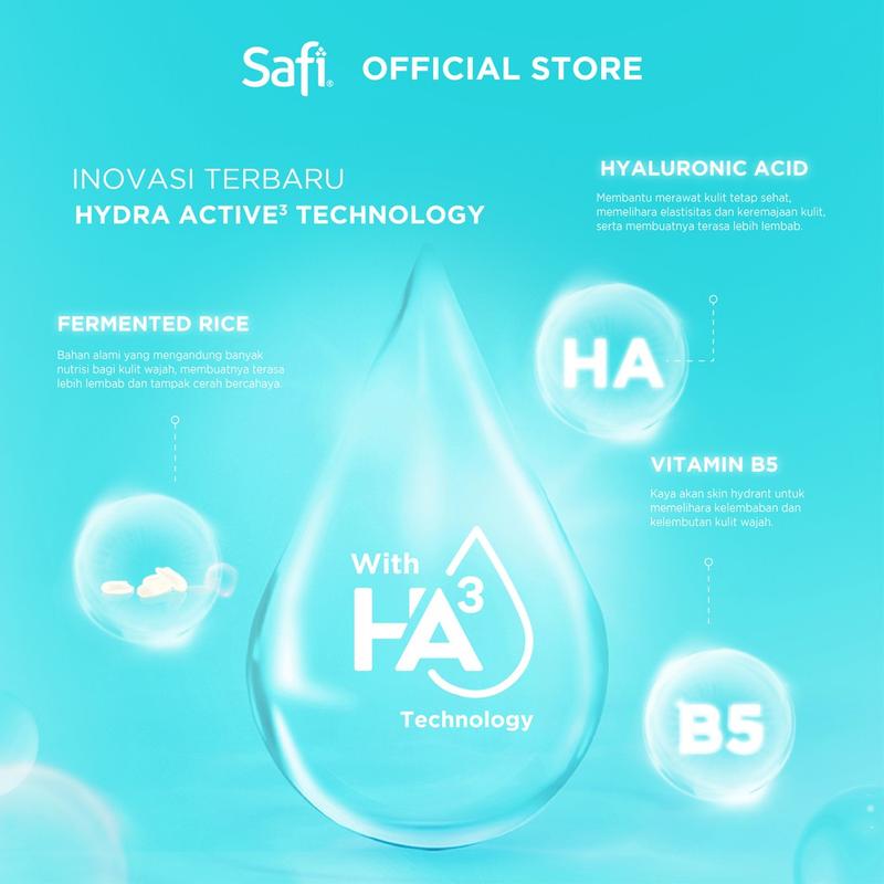 [Shireen's Choice] Hydra Glow Triple Pack - Safi Hydra Glow Hydrating Water Cleanser 125gr 4