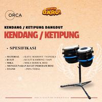 Gambar ORCA Kendang / Ketipung Koplo Bahan Kayu Mahoni - Natural, Promo dari Orca Guitar Indonesia Kab. Sukoharjo 4 Tokopedia