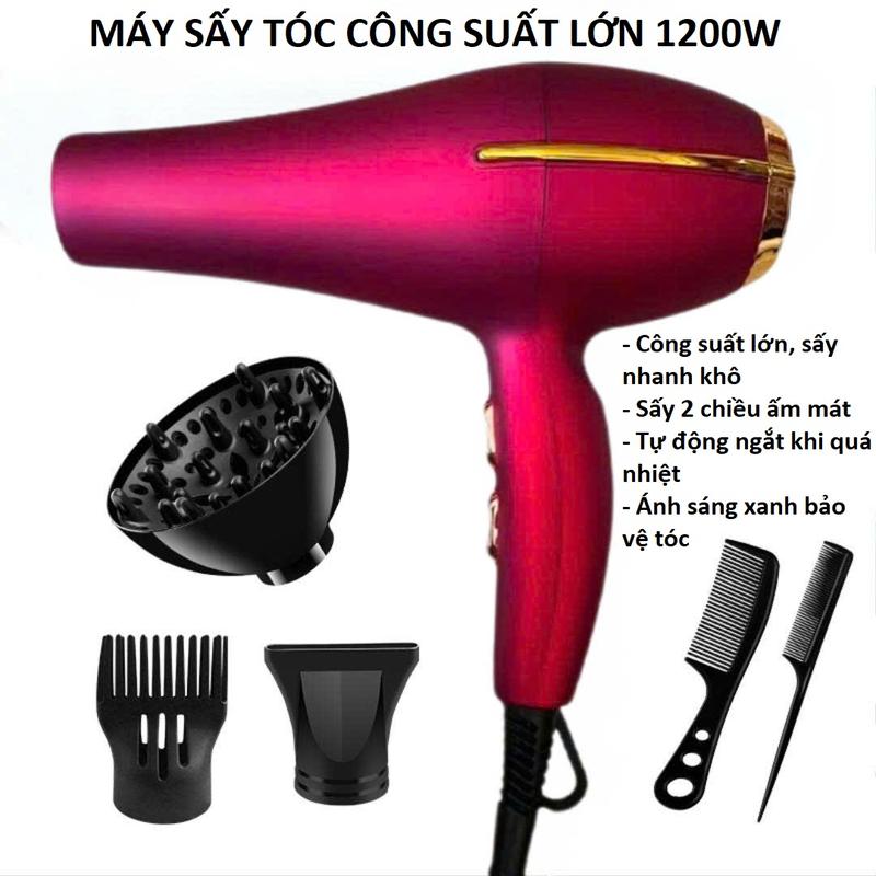  Máy Sấy Tóc Model 3800 Tạo Kiểu 2 Chiều Nóng Mát Công Suất Lớn 1200W Máy To Như Salon Sấy Tóc Nhanh Chóng Bảo Hành 1 Đổi 1 Trong 7 Ngày 