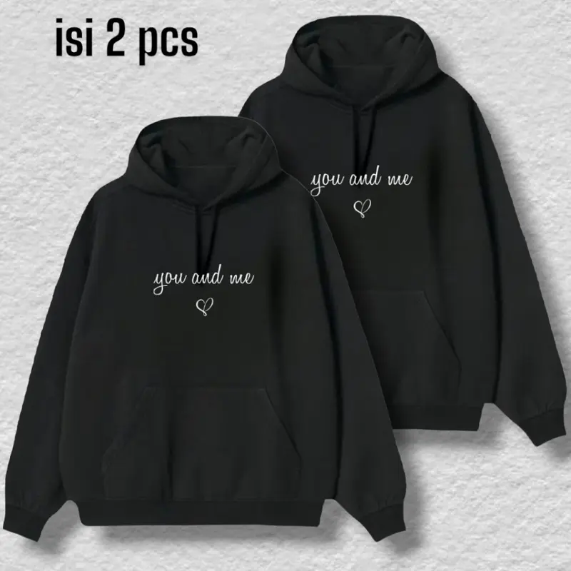 ( ISI 2 JAKET ) jaket couple YOU AND ME / Sweater couple pasangan 2 pcs tebal / Sweater couple pacar / Hodie couple pasangan / jaket couple pasangan terbaru 2023 / jaket couple pasangan pacar 2pcs / Baju couple pacar / Baju couple pacar kekinian 2023 0