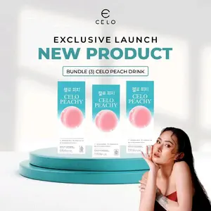 Celo Bundle 3 Peach Drink BPOM Halal - Kolagen Rasa Peaach