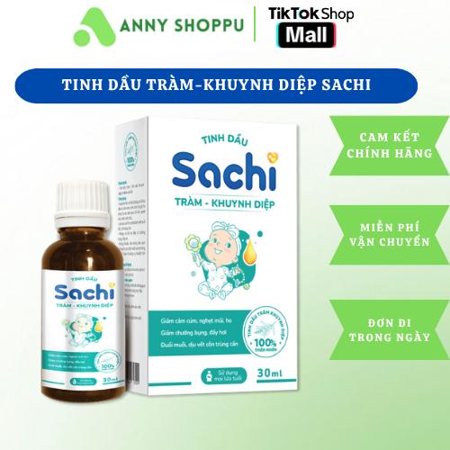  Tinh Dầu Tràm Sachi - Tinh dầu Tràm Khuynh Diệp Sachi Giúp Xua Muỗi Làm Ấm Cho Mẹ và Bé  Lọ 30ml  Cho Bé 