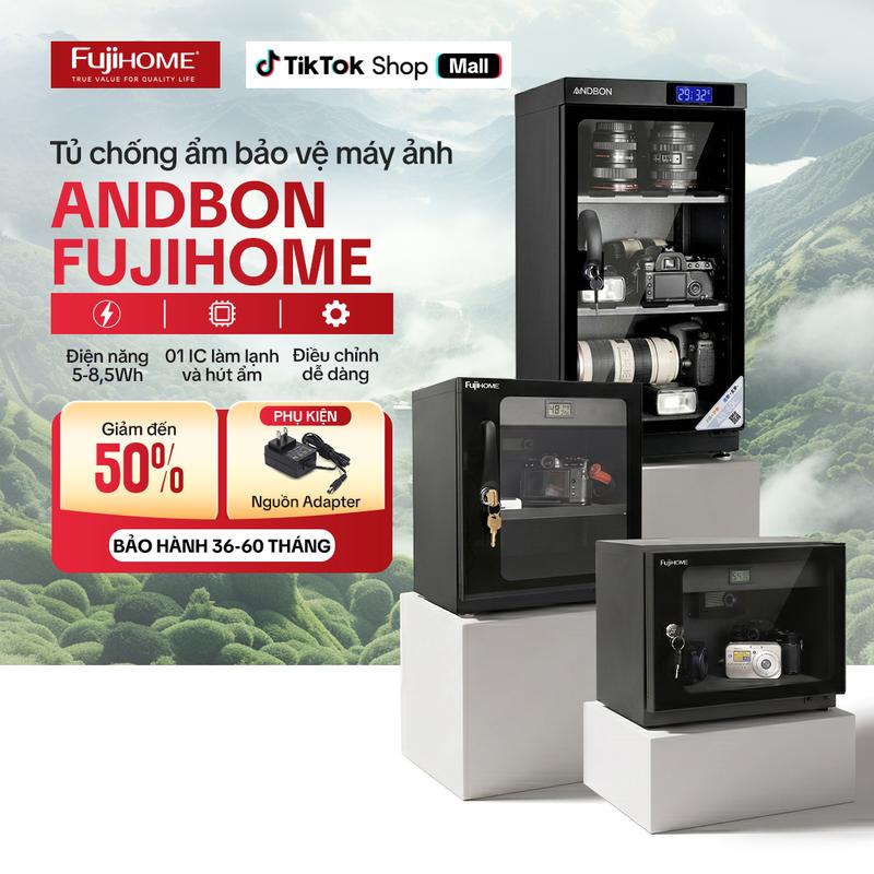 Tủ chống ẩm bảo vệ thiết bị điện tử, máy ảnh ANDBON/FUJIHOME cao cấp, độ bền…