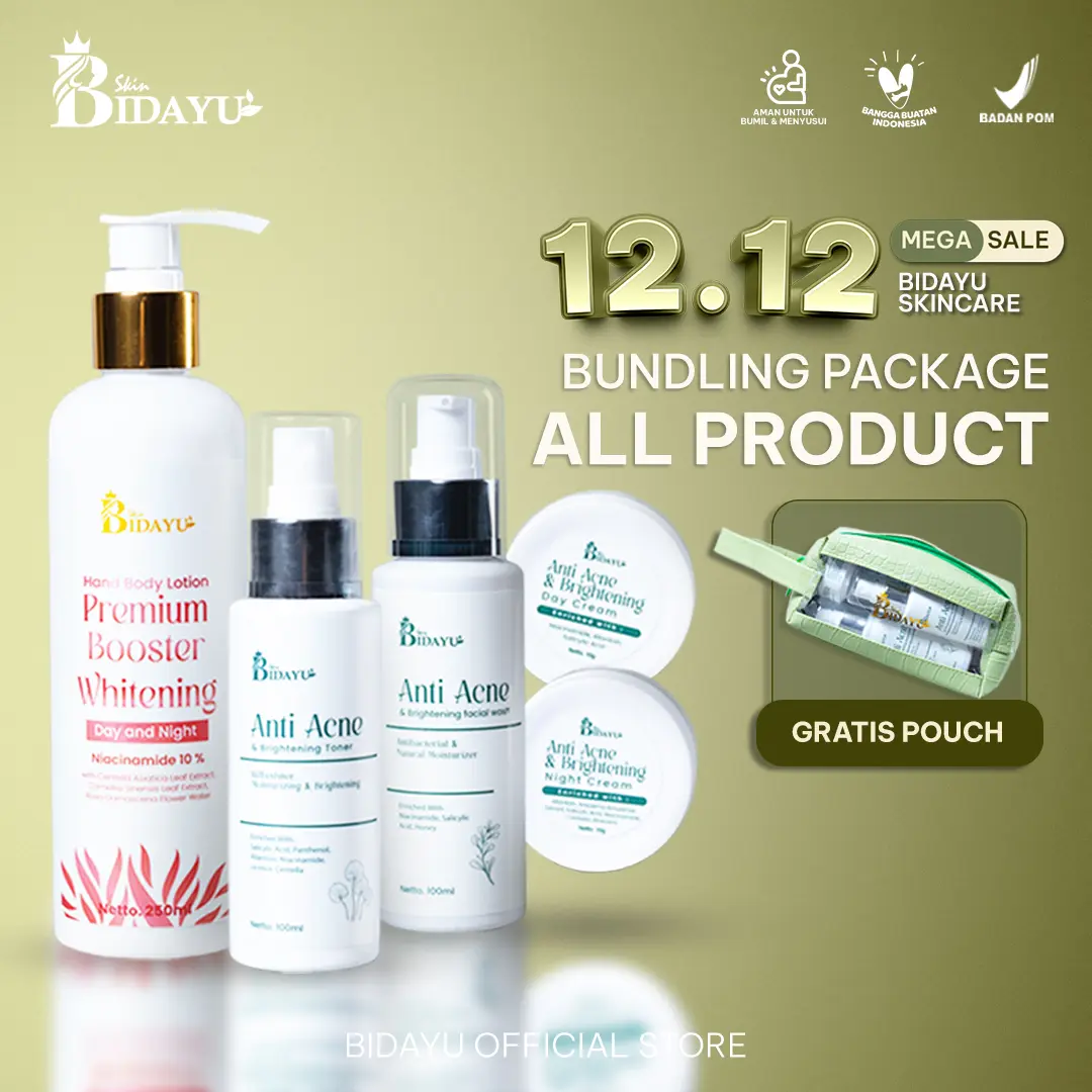 All Product Bidayu – Complete Skincare for Healthy & Glowing Skin With Niacinamide, Hyaluronic Acid & Centella – solusi lengkap untuk kulit cerah, lembap, dan sehat