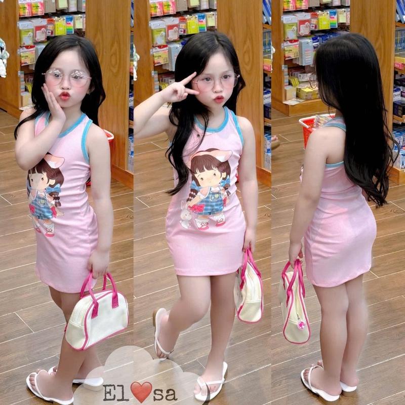 Váy bé gái - Váy body cô gái siêu xinh cho bé 1-8 Tuổi