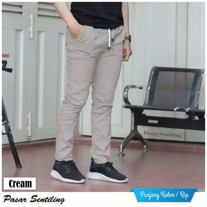 PALING MURAH 100 RIBU DAPAT 3 PCS / CELANA CHINO PANJANG PRIA / CELANA PANJANG PRIA TERBARU / CELANA COWO / CELANA DISTRO PREMIUM Formal Katun Slimfit Dewasa 2