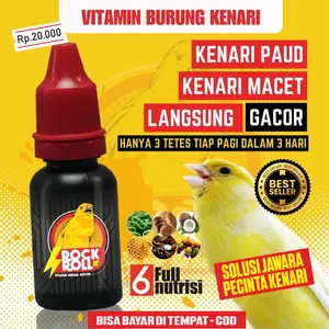 Vitamin Burung Kenari Rock n Roll Kenari Paud/Macet Jadi Gacor penggacor