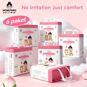 Momotaro Happy Biosday Barang Baby Newborns newborn  diaper disposable pants  pull pant  babys diapers toddler  pad xxl 6 packs 4-20kg  baby tukar lampin bayi