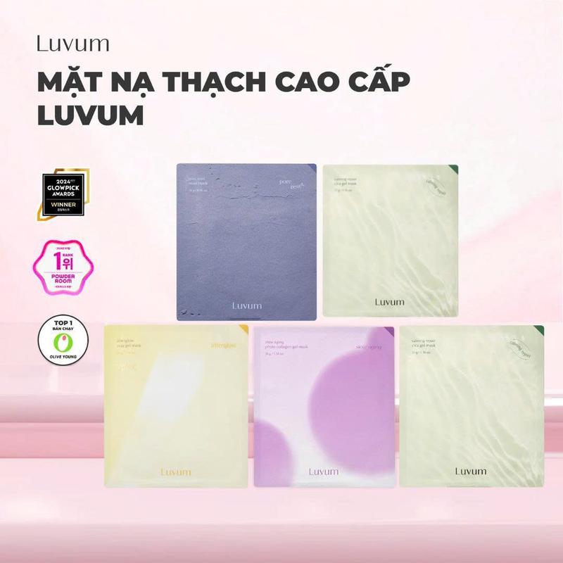   CFV Mần Đẹp  Hộp 5 Mặt Nạ Giúp Dưỡng Da Chuyên Sâu Luvum Gel Mask 33g  Mặt Nạ Thạch  Mặt Nạ Bùn   KOL  