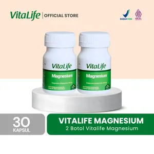 [BUNDLE] Vitalife Magnesium 500mg @30 kapsul - 2 Botol