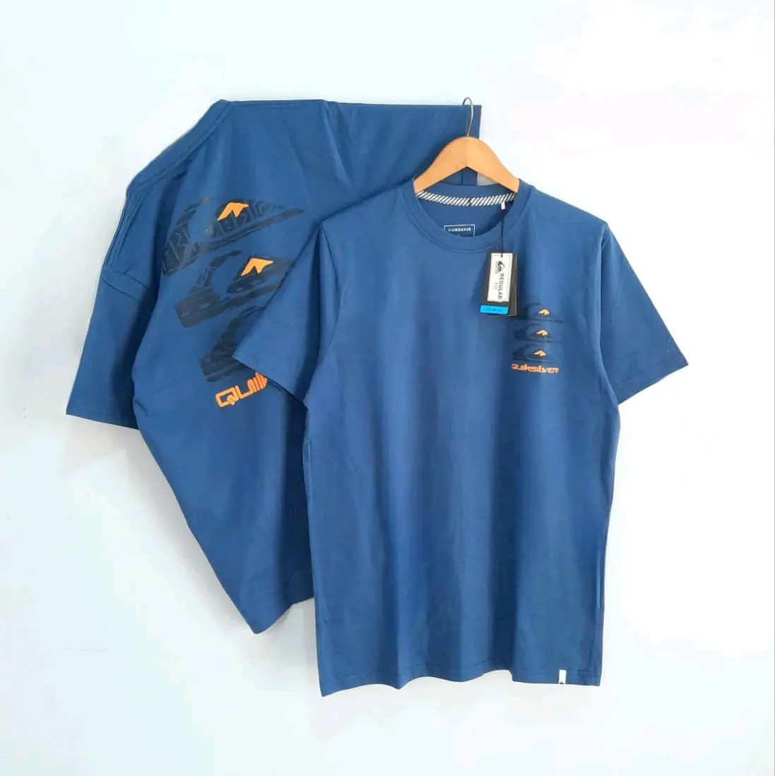 KAOS DISTRO CATTON COMBAD SUPER PREMIUM REAKTIF BIRU ITB MODERN FIT