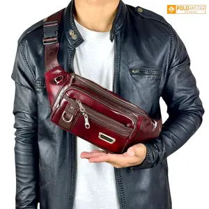 POLO AMSTAR - Casual Waistbag Tas Pinggang Pria Tas Selempang Multifungsi