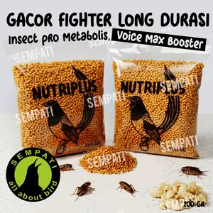 SEMPATI Voer Mix Kuning 200gr Complete Nutrimix Daily Bird Food Pakan Harian Burung Murai Kacer Trucuk Jalak Cendet Pur Penggacor Burung Kicau Plus Vitamin Mineral