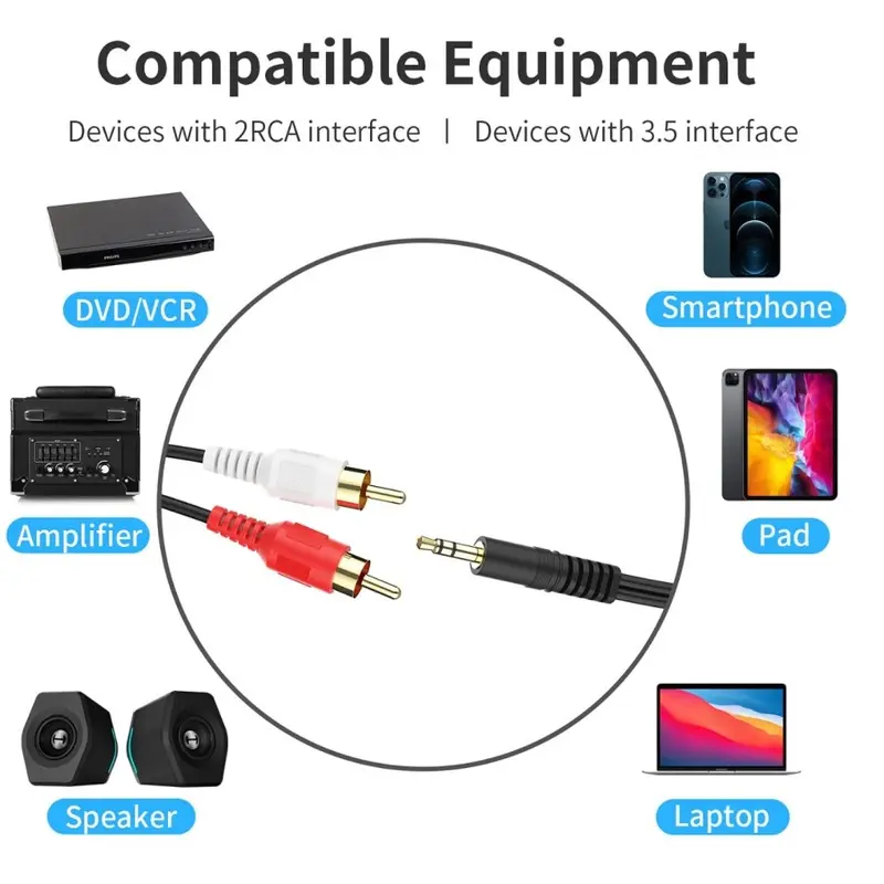 Kabel Audio Speaker 1 to 2 / Kabel AUX Speaker 1 to 2 / Kabel Audio 2 in 1 3
