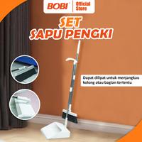 Gambar Set Sapu Pengki Plastik- Broom Set Dustpan - Warna dan motif Random - Pembersih - Set Sapu Pengki Panjang  dari BOBI SHOP Kota Administrasi Jakarta Utara 1 Tokopedia