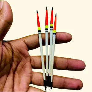 COD pelampung pancing jarum / pelampung sensitif bahan kayu balsa ujung kawat, panjang 6, 7, 8, 10cm Mancing Umpan Ikan