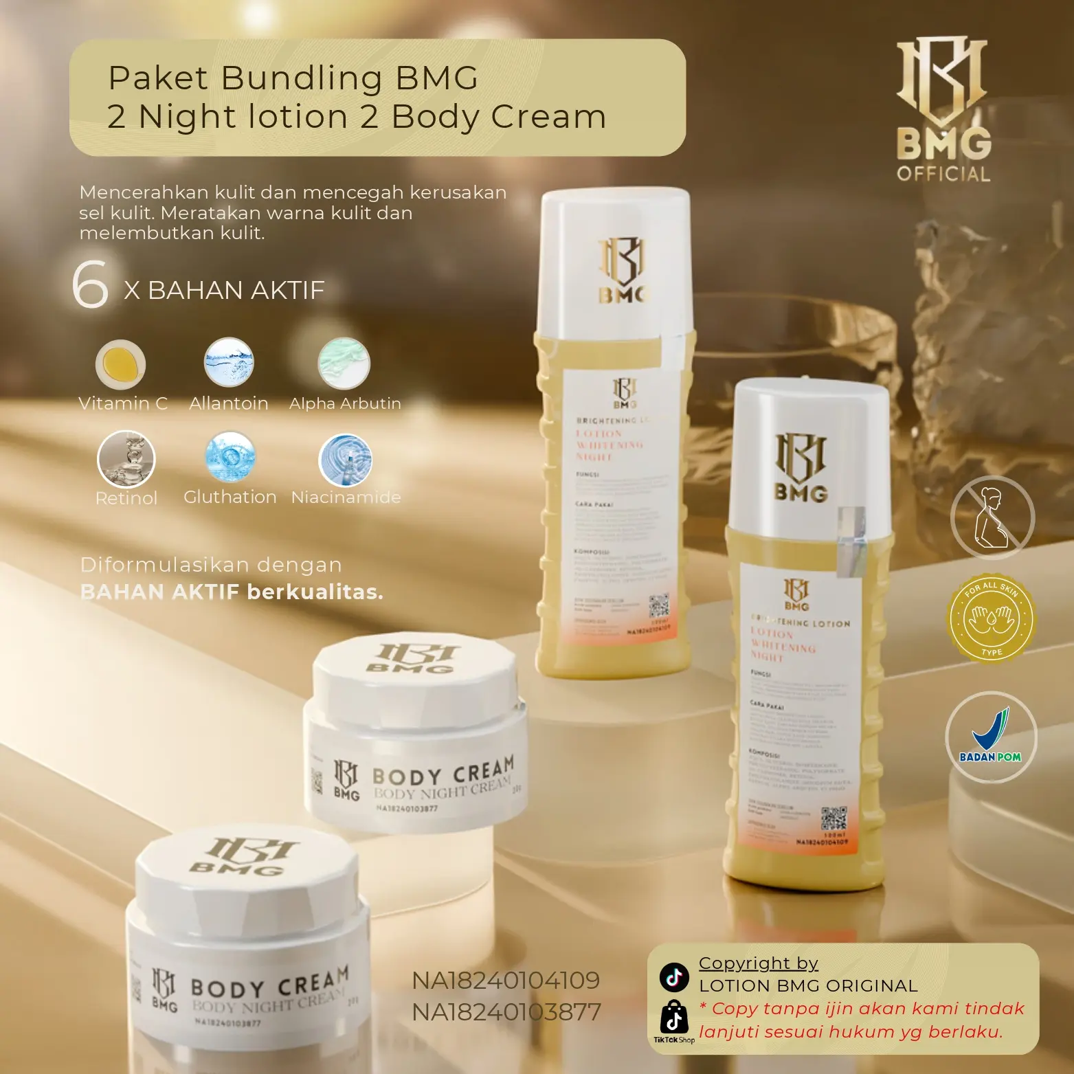 [ BMG PABRIK ] 2 LOTION KUNING 2  BODYCREAM