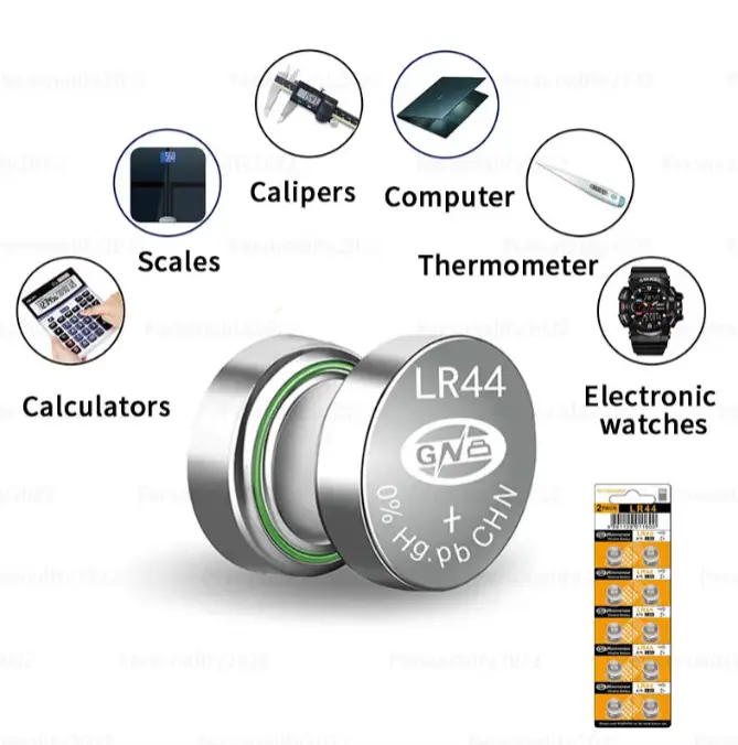 Ag13 Button Batteries LR44 SR44 L1154 A76 LR1154 357A Button Cell Battery for Small Electronics, Watch, Calculators, Toy