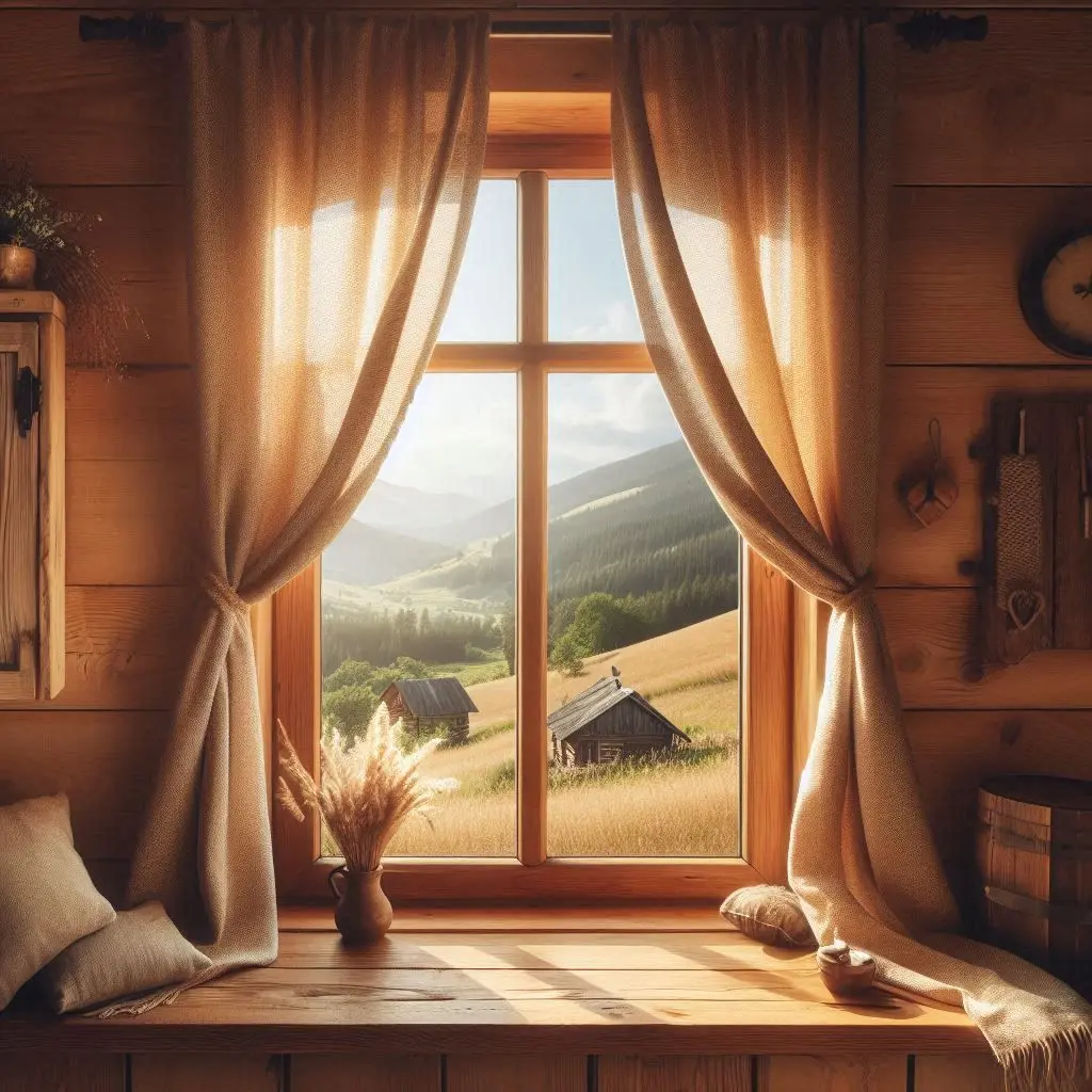 Tapestry Backdrop Jendela Rumah Modern | Hiasan Dinding High Definition untuk Studio Foto, Live Streaming & Dekorasi Rumah Kost