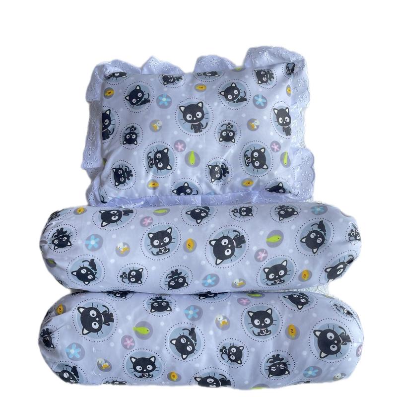 Set Bantal dan Guling Jumbo Katun Bayi dengan Corak Lucu - Empuk dan Aman untuk Tidur 5
