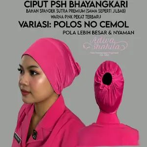 ADIVA - CIPUT PSH BHAYANGKARI | POLOS NO CEMOL/ CEMOL/ CEMOL JUMBO TALI | BAHAN SPANDEK SUTRA SAMA SEPERTI JILBAB