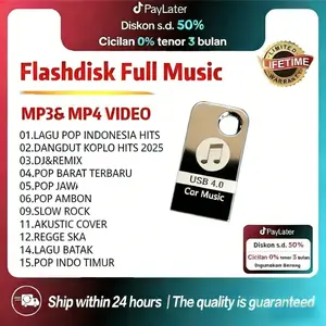 Flash drive USB 4.0 – transfer data kecepatan tinggi dengan desain gantungan kunci anti-hilang for dan lagu-Lagu TikTok yang Viral