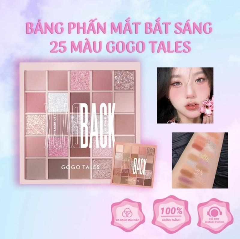 Bảng Phấn Mắt, GOGO TALES, 25 Màu, Trang Điểm Chuyên Nghiệp Và Cá Nhân, Lâu…
