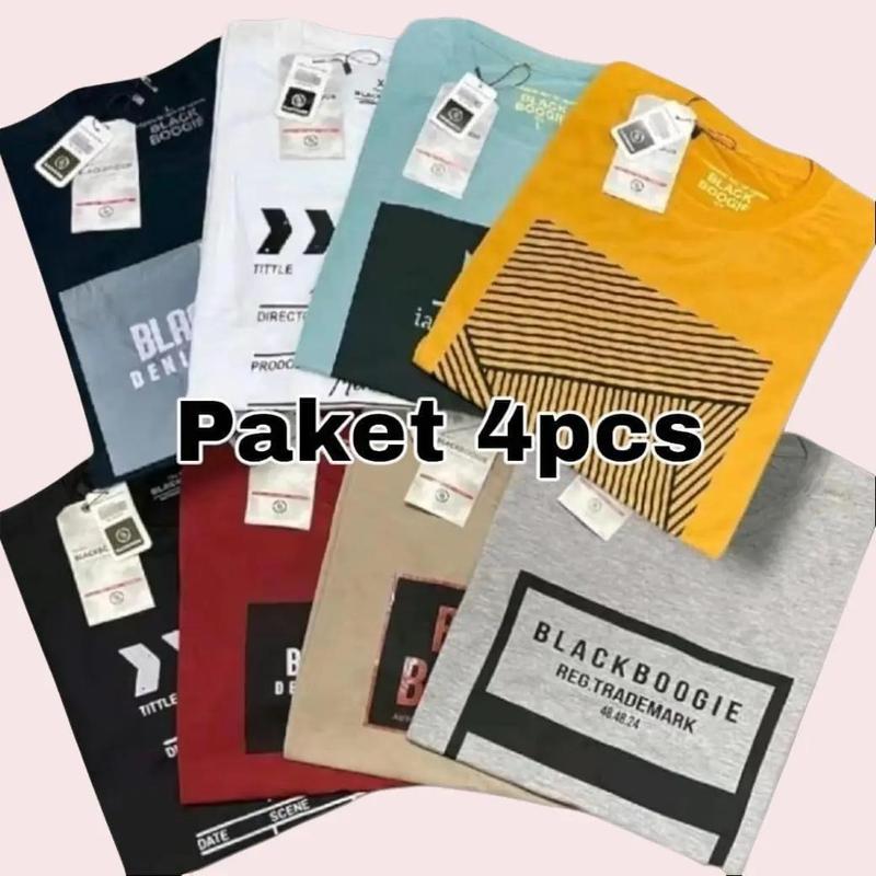 Paket Hemat 4pcs 100rb / Kaus Distro terbaru / Cocok untuk pria dan wanita / Model terbaru / Kaus Original /Branded fashion 2022 2