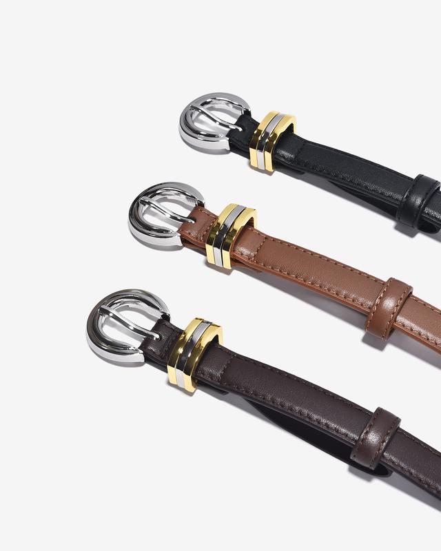 Thắt Lưng Dây Nịt Nữ Zucia Thời Trang Đầu Khóa Kim Bản Nhỏ - TD29