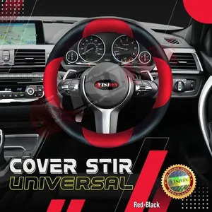Cover Stir Mobil Sarung Stir  Brv Crv Mobilio Brio Jazz City Hrv Red