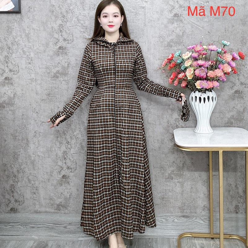 1 LỚP Áo chống nắng Umi 1 lớp toàn thân dáng váy xoè rộng 40-79kg - Chất vải dày dặn mềm mịn co dãn 4 chiều