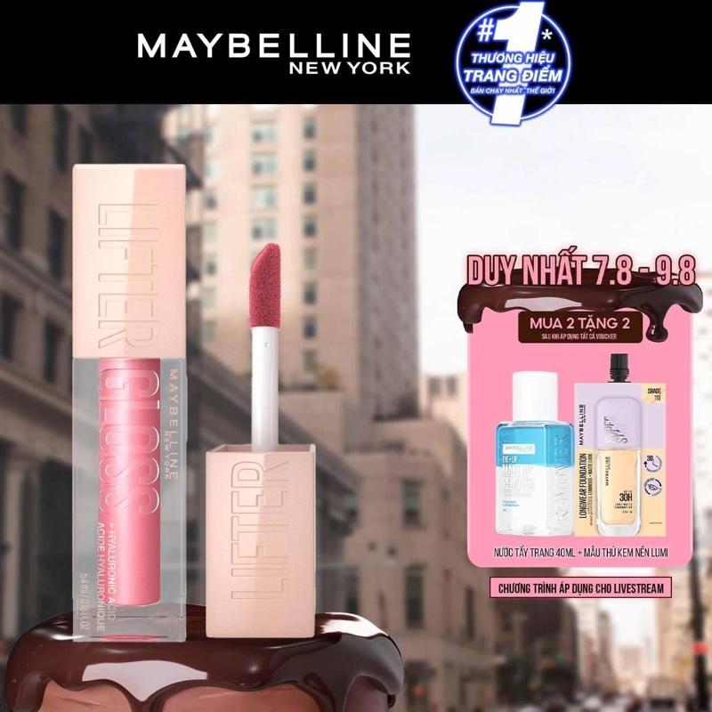 [KOL] Son Bóng Lifter Gloss cho Đôi Môi Đầy Căng Mọng Kẹo cùng Hyaluronic Acid Maybelline New York 5.4ML