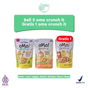 [BELI 2 DAPAT 3] OMO CRUNCH IT 15 GRAM - Snack Mpasi | Snack Bayi | Cemilan Mpasi | Snack Sehat